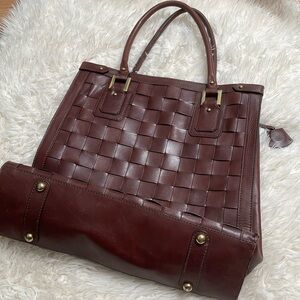 Banana Republic 100% Cow Leather Tote Bag In Great Condition
